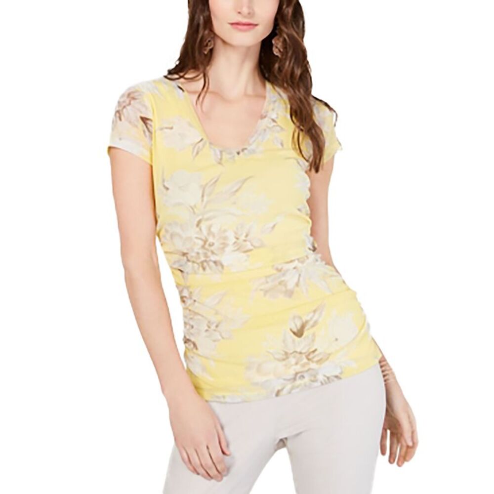 INC Double-Layer V-Neck Top